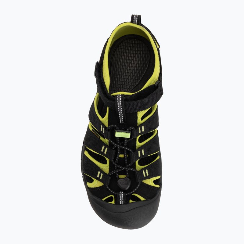 Sandale pentru copii KEEN Newport H2 black/lime green 5