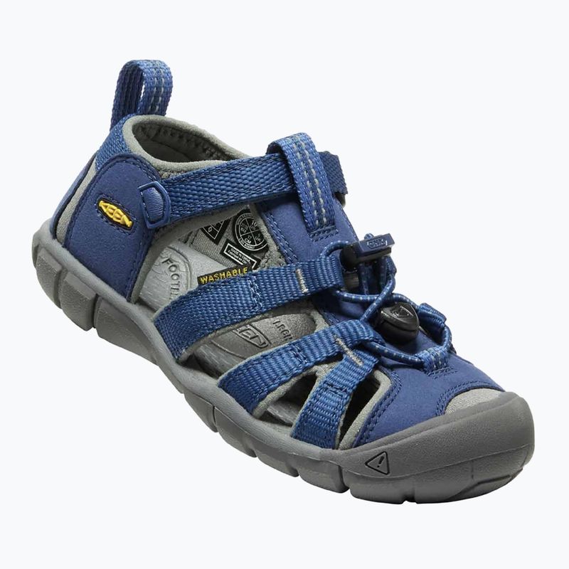 Sandale de trekking pentru copii KEEN Seacamp II CNX blue depths/gargoyole