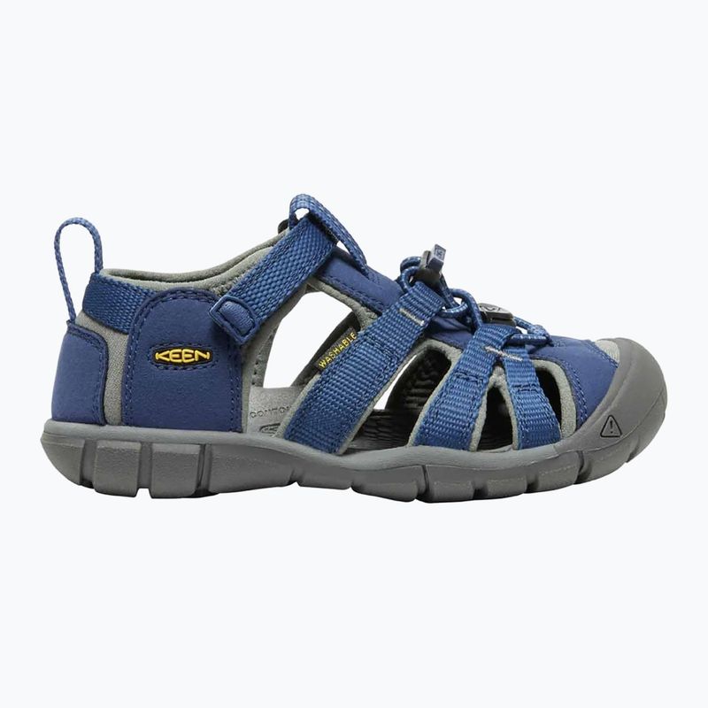 Sandale de trekking pentru copii KEEN Seacamp II CNX blue depths/gargoyole