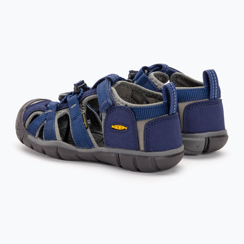 Sandale de trekking pentru copii KEEN Seacamp II CNX blue depths/gargoyole