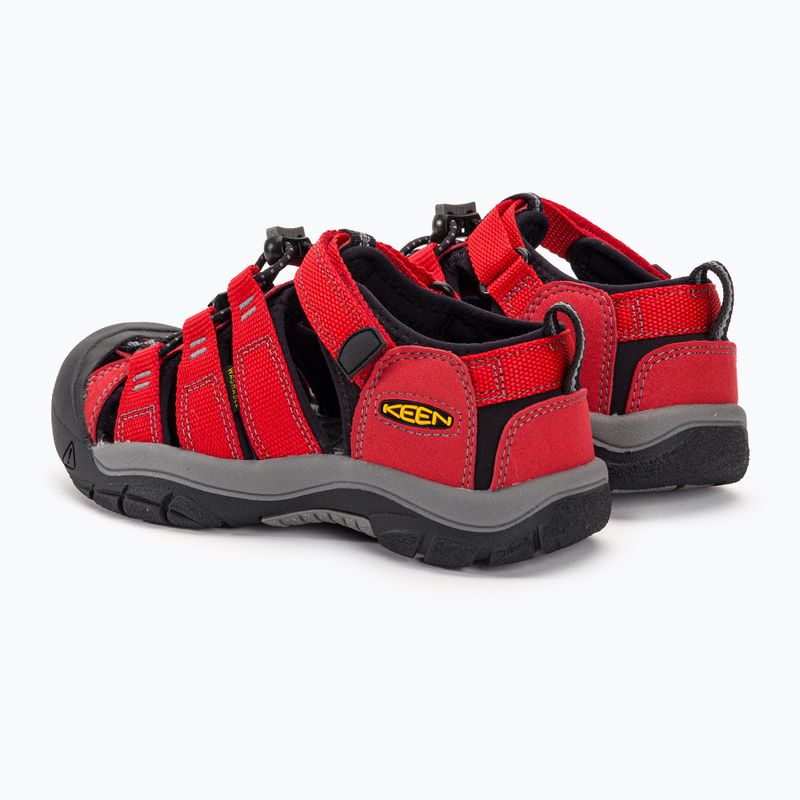 Sandale de trekking pentru copii KEEN Newport H2 ribbon red/gargoyle