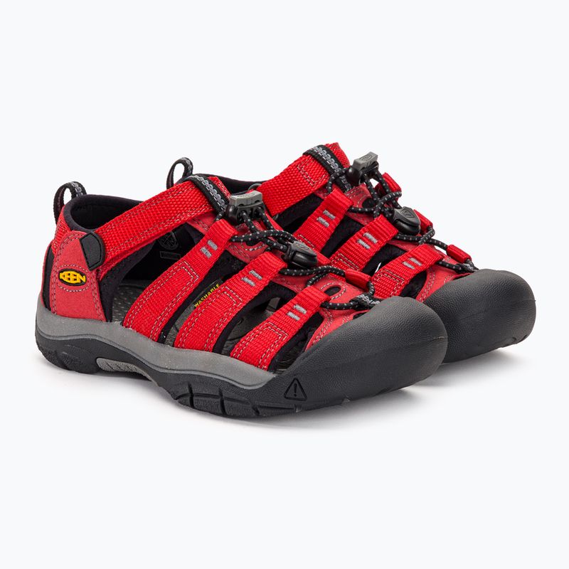 Sandale de trekking pentru copii KEEN Newport H2 ribbon red/gargoyle