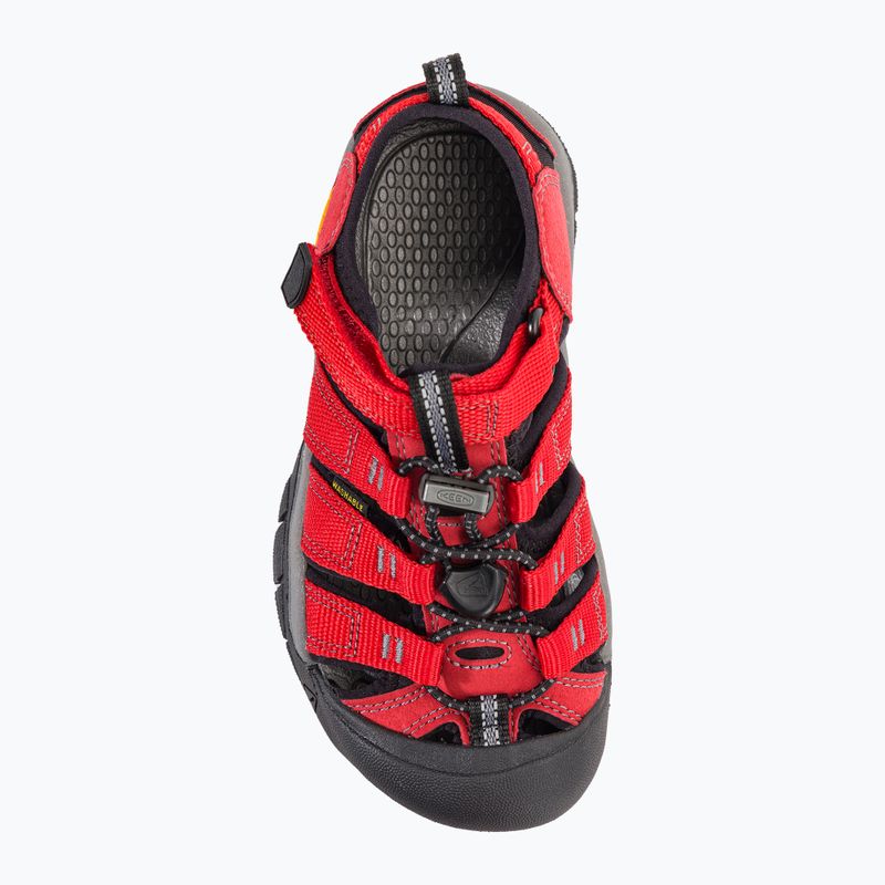 Sandale de trekking pentru copii KEEN Newport H2 ribbon red/gargoyle