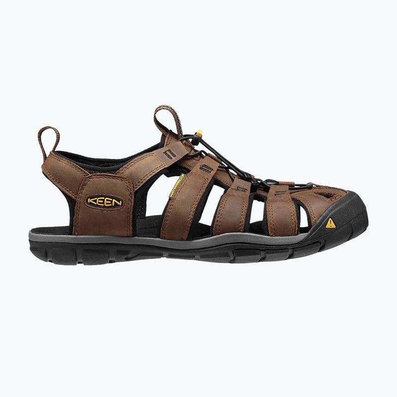 Sandale pentru bărbați KEEN Clearwater Cnx Leather dark earth/black 8