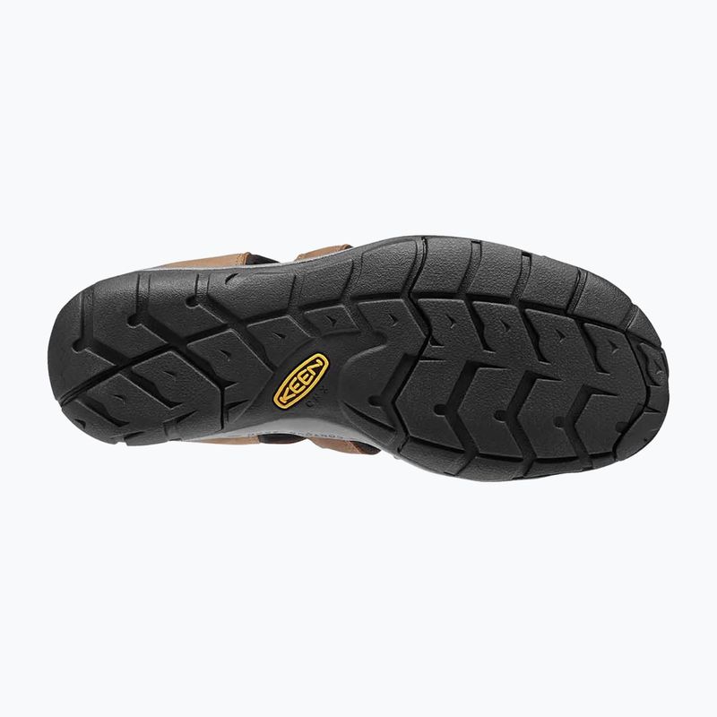 Sandale pentru bărbați KEEN Clearwater Cnx Leather dark earth/black 9