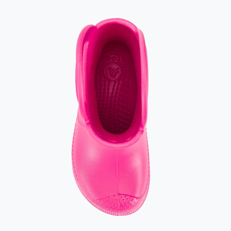 Papuci pentru copii Crocs Handle Rain Boot Kids candy pink 6