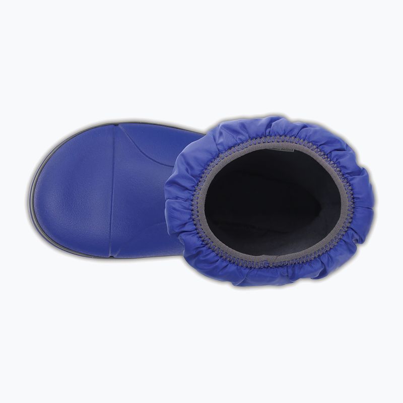 Ghete pentru copii Crocs Winter Puff Kids cerulean blue/light grey