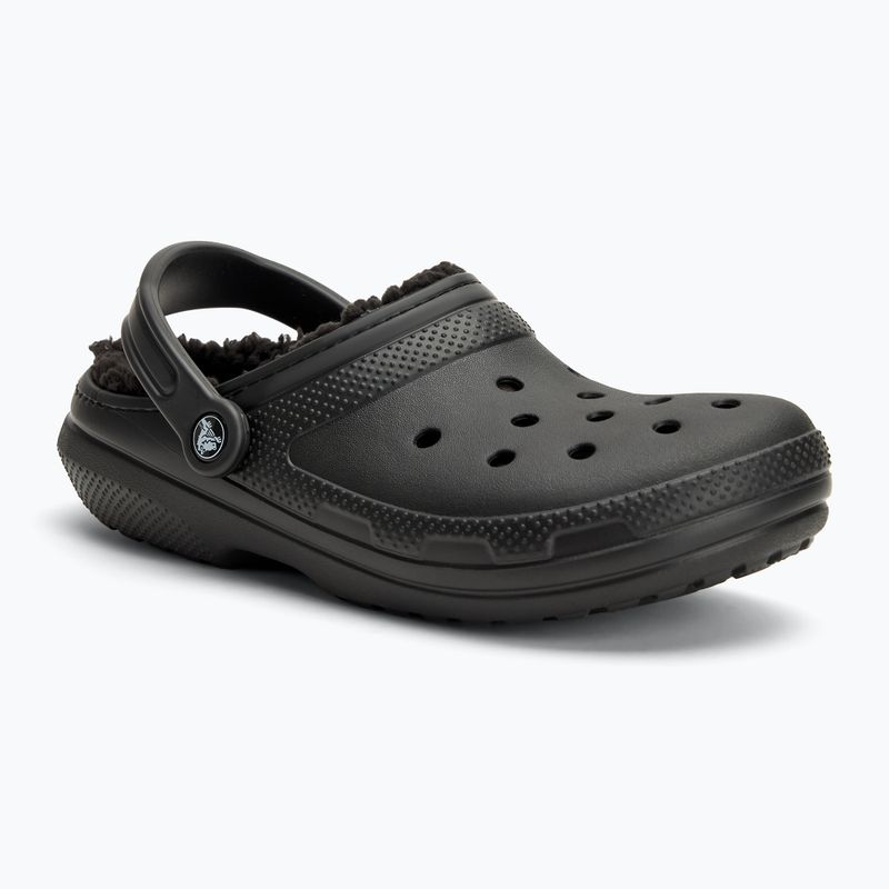 Papuci Crocs Classic Lined Clog black/black 2