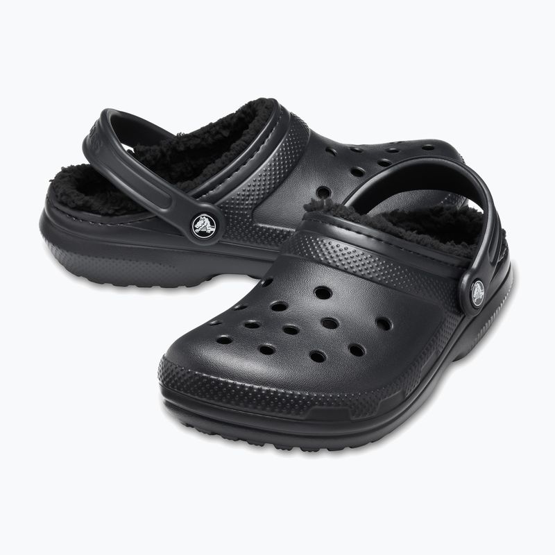 Papuci Crocs Classic Lined Clog black/black
