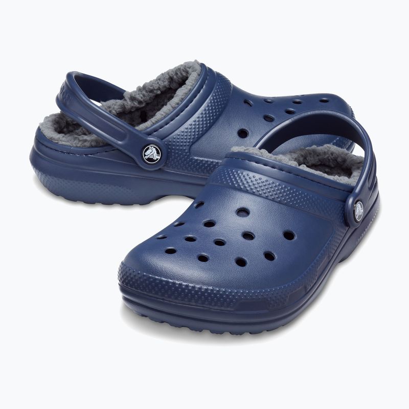 Papuci Crocs Classic Lined Clog navy/charcoal 14