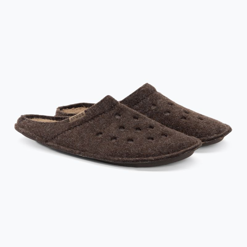 Papuci de casă Crocs Classic Slipper maro 203600 4