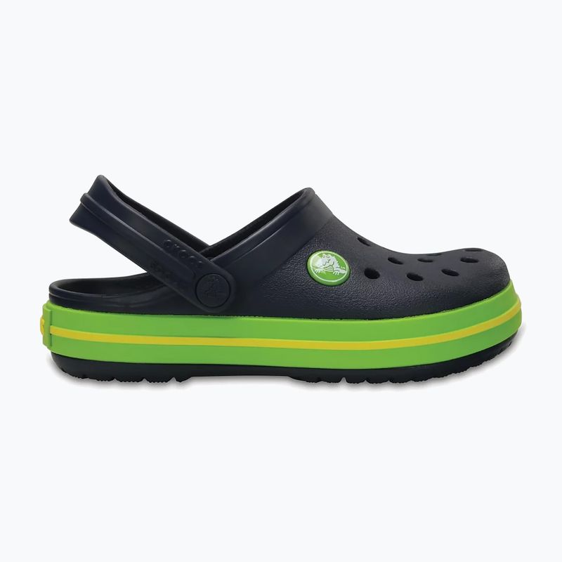 Papuci pentru copii Crocs Crocband Clog Kids navy/volt green 2