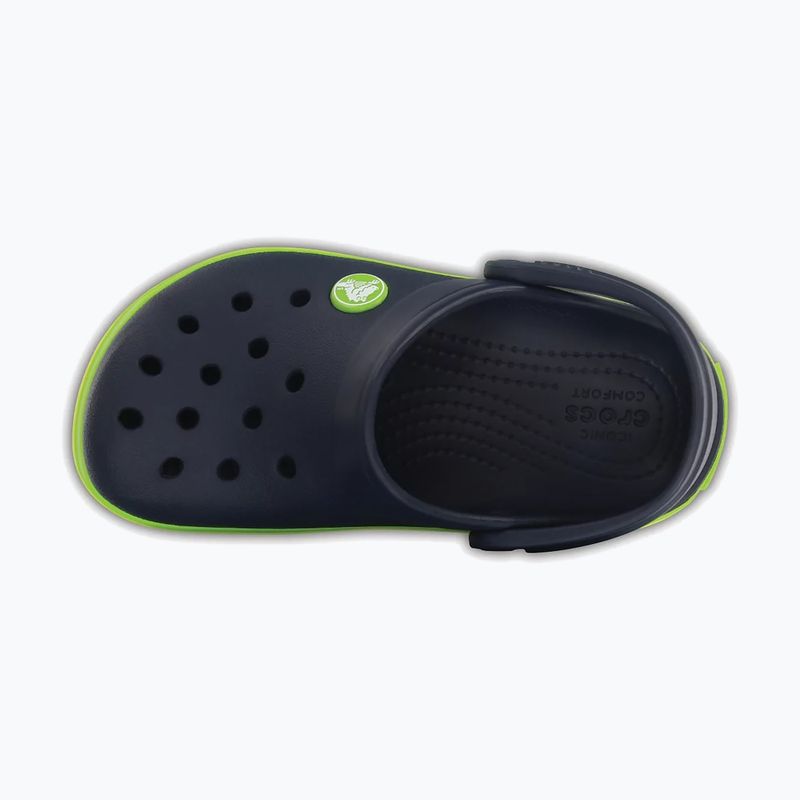 Papuci pentru copii Crocs Crocband Clog Kids navy/volt green 5