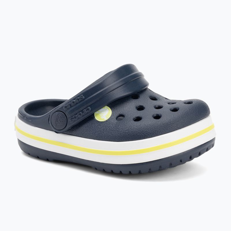 Papuci pentru copii Crocs Crocband Clog Kids navy/citrus 2