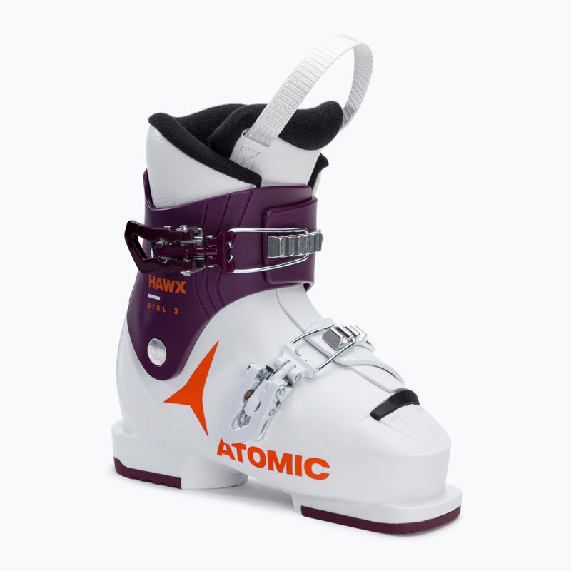 Ghete de schi pentru copii ATOMIC Hawx Girl 2 alb/violet AE5025660