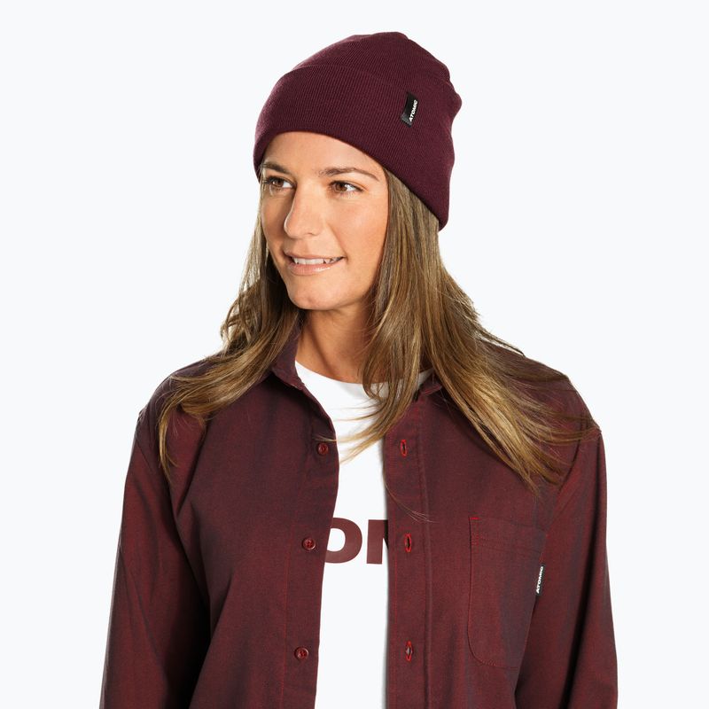 Căciulă de iarnă Atomic Alps Rolled Cuff Beanie maroon 2