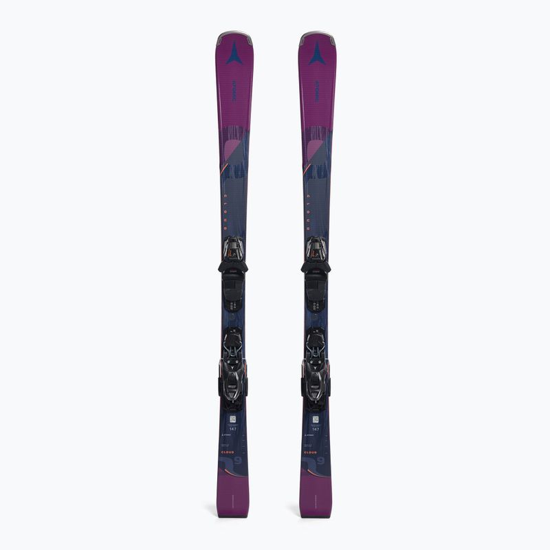 Schiuri de coborâre pentru femei ATOMIC Cloud Q9 + M10 GW negru/violet AASS03076
