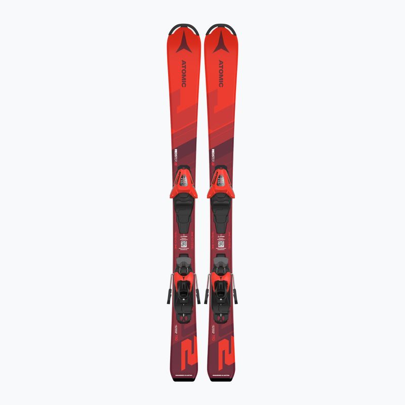 Schiuri de coborâre pentru copii Atomic Redster J2 JTS + legături C5 GW red