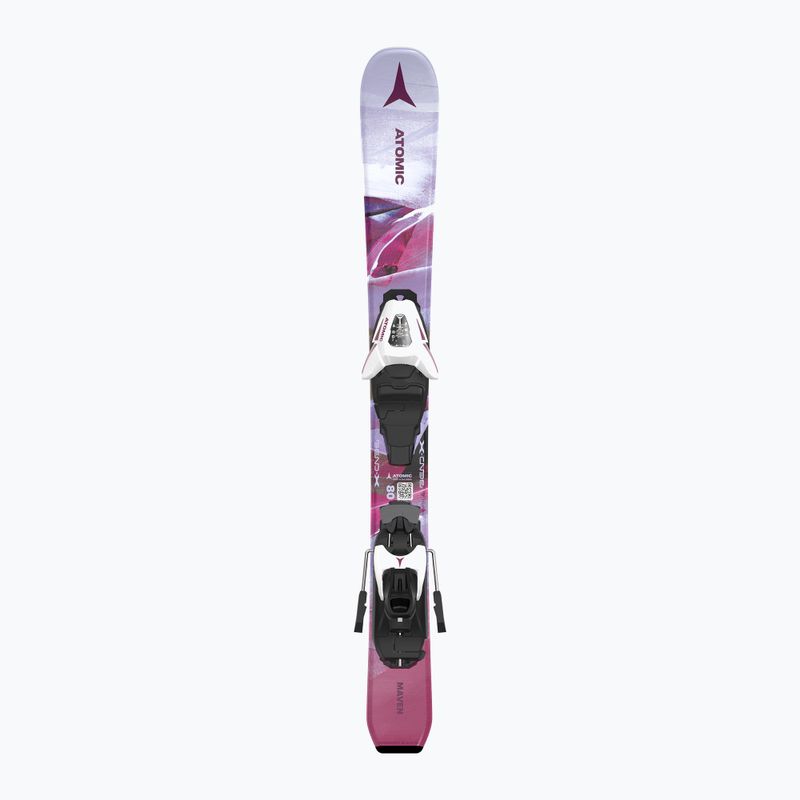 Schiuri de coborâre pentru copii Atomic Maven Girl JTXS + legături  C5 GW pink 4