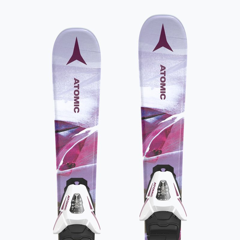 Schiuri de coborâre pentru copii Atomic Maven Girl JTXS + legături  C5 GW pink 9