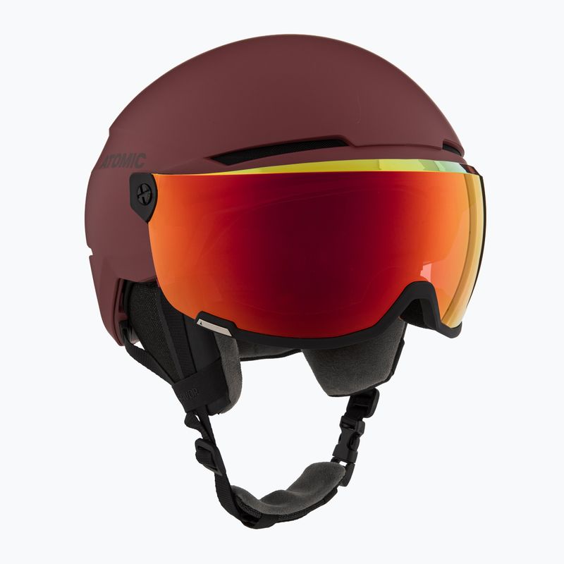 Cască de schi Atomic Savor Visor Stereo maroon/red stereo
