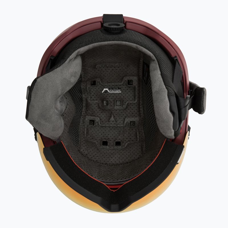 Cască de schi Atomic Savor Visor Stereo maroon/red stereo 5
