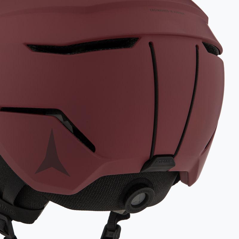 Cască de schi Atomic Savor Visor Stereo maroon/red stereo 7