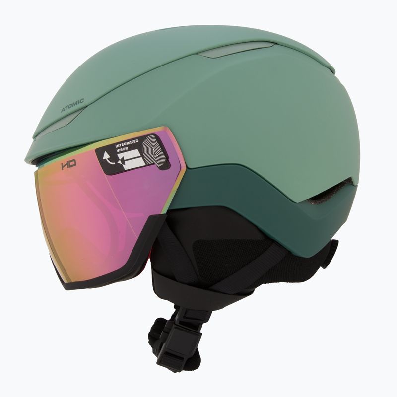Cască de schi Atomic Revent GT Amid Visor HD pistachio/pink copper hd 4