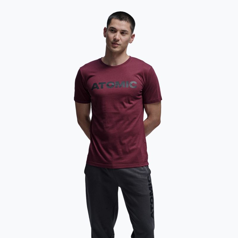 Tricou pentru bărbați Atomic Alps maroon