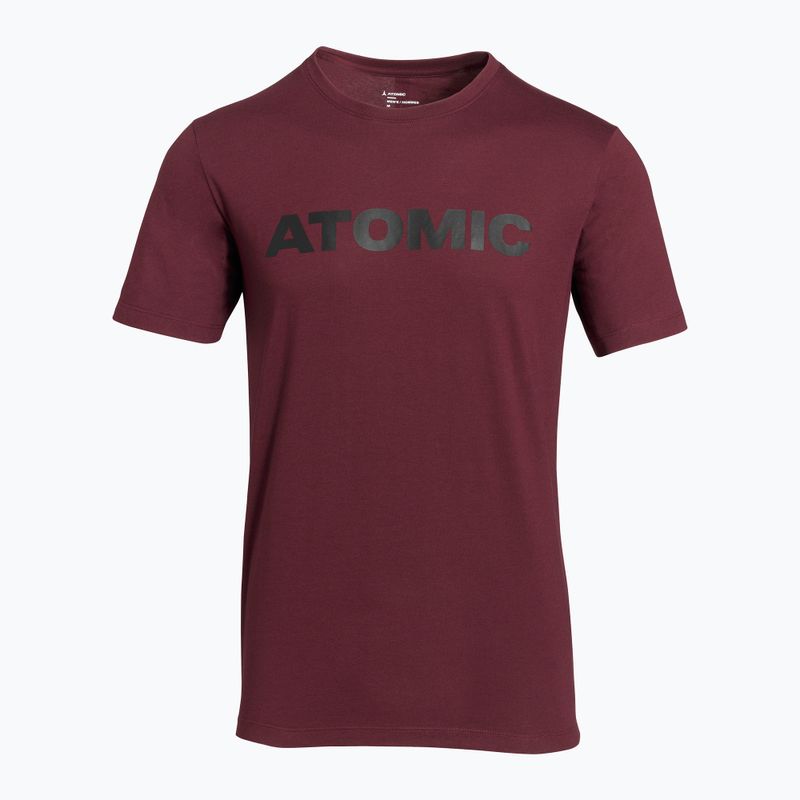 Tricou pentru bărbați Atomic Alps maroon 2