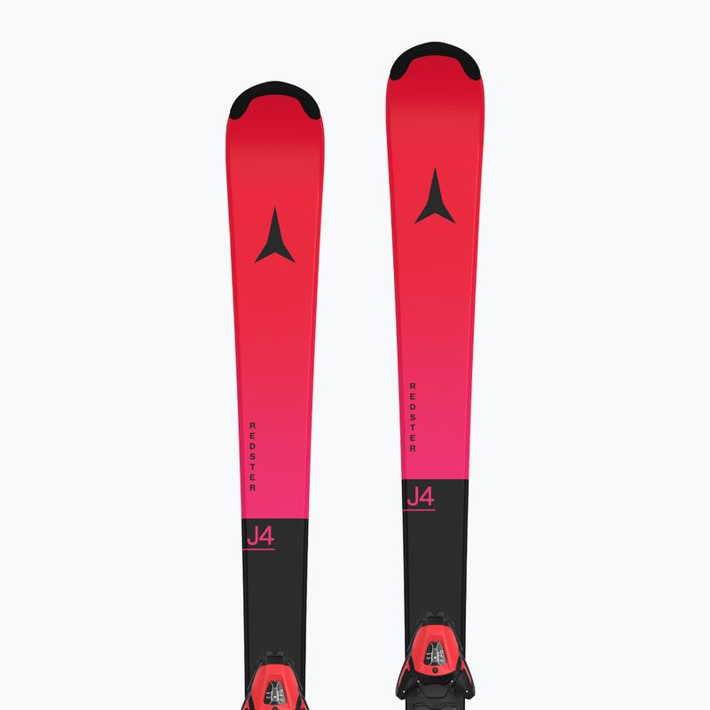 Schiuri de coborâre pentru copii Atomic Redster J4 + legături L6 GW red tension/black 8