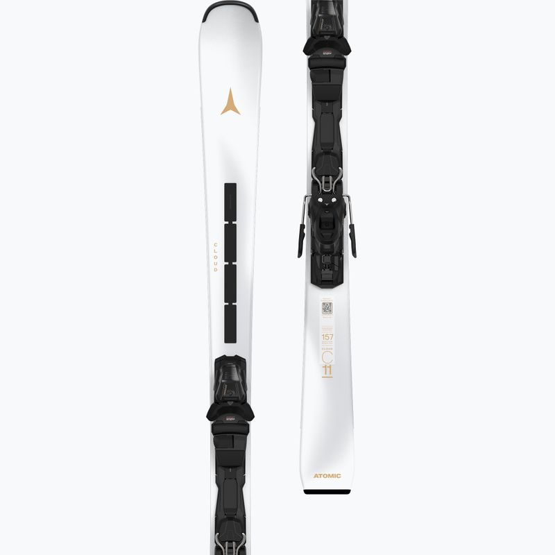 Schiuri de coborâre pentru femei Atomic Cloud C11 Revoshock Light + legături M10 GW white 8