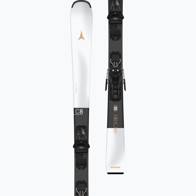 Schiuri de coborâre pentru femei Atomic Cloud C8 + legături M10 GW white/black 7