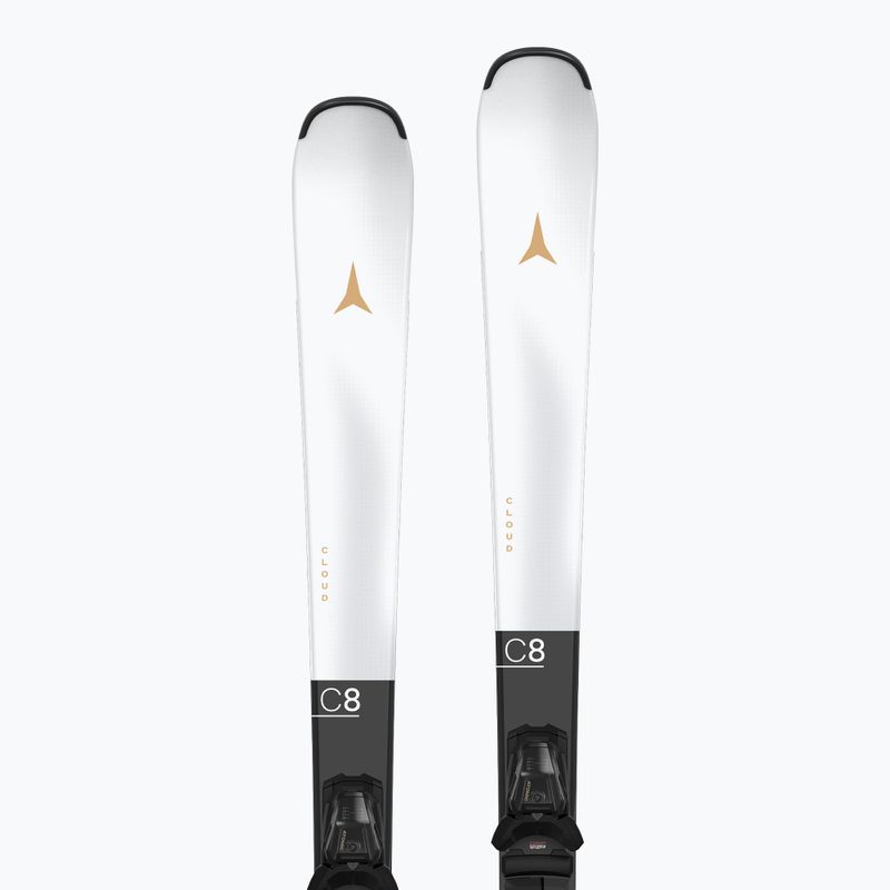 Schiuri de coborâre pentru femei Atomic Cloud C8 + legături M10 GW white/black 8