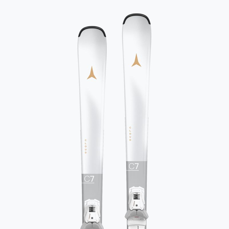 Schiuri de coborâre pentru femei Atomic Cloud C7 white + legături M10 GW white 8