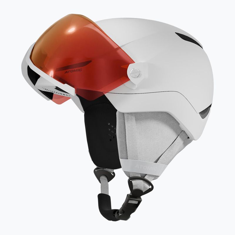Cască de schi pentru copii Atomic Revent Visor Jr white heather/red flash 3
