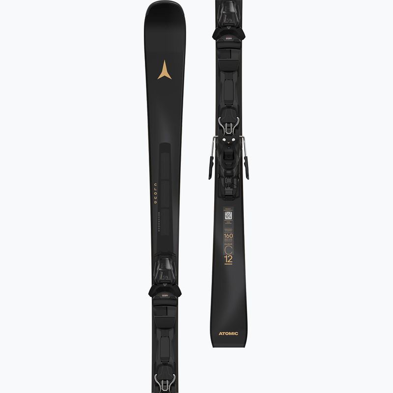Schiuri de coborâre pentru femei + legături Atomic Cloud C12 Revoshock C + M10 GW black 3