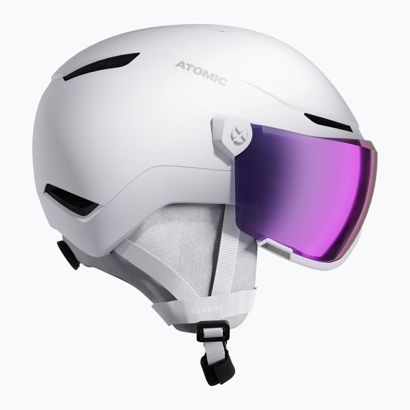 Cască de schi Atomic Revent Visor Stereo white heather/purple stereo