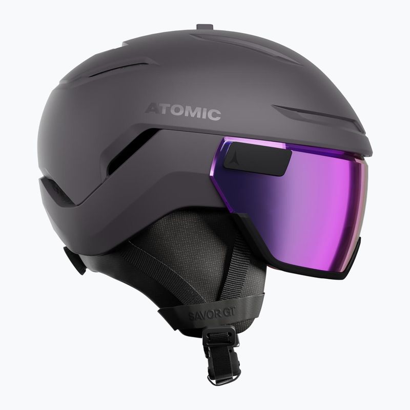 Cască de schi Atomic Savor GT Visor Stereo iron ore/purple stereo