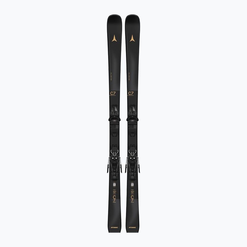 Schiuri de coborâre pentru femei + legături Atomic Cloud C7 Black + M10 GW black