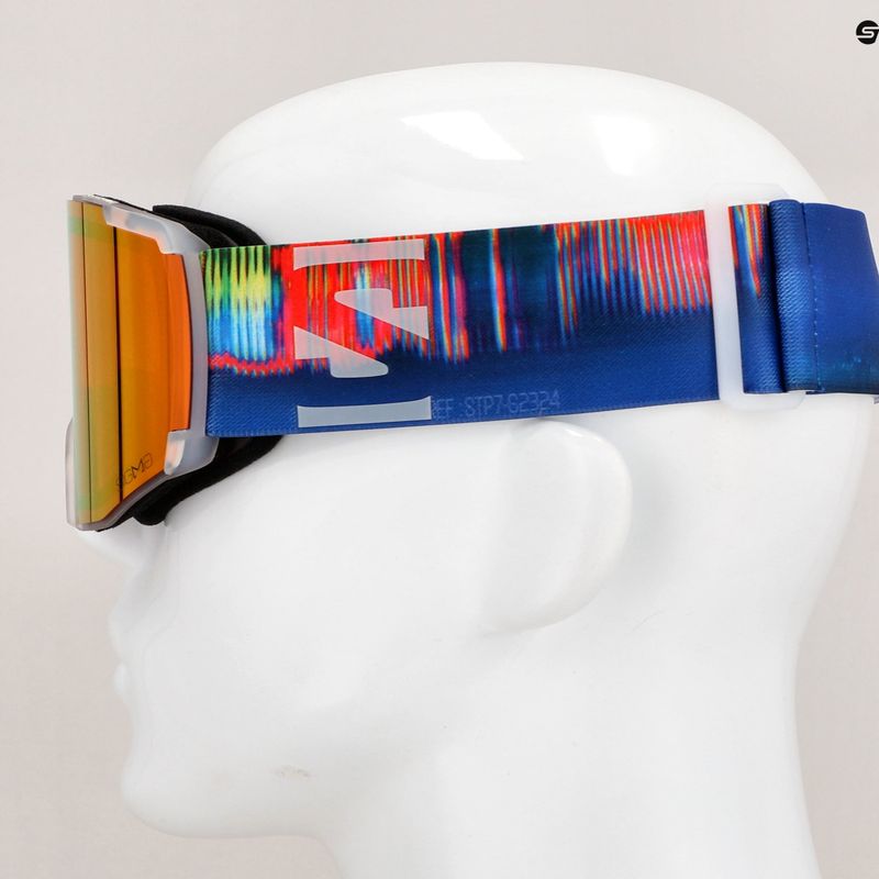 Ochelari de schi Salomon S View Sigma translucid înghețat/roșu maculat roșu 10