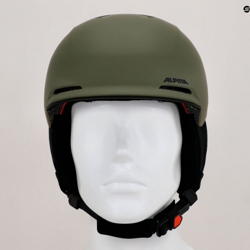 Cască de schi Alpina Brix olive matt 11