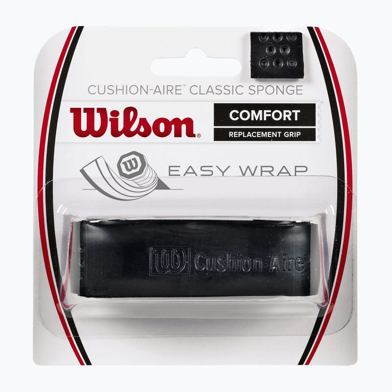 Înveliș pentru rachete de tenis Wilson Cushion Aire Classic Sponge Grip negru