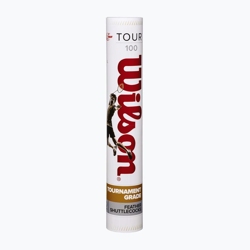 Fluturași de badminton Wilson Tour BWF 12 buc. white 2