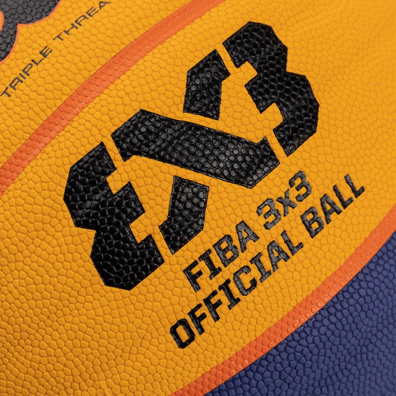 Minge de baschet Wilson Fiba 3x3 Game blue/yellow mărime 6