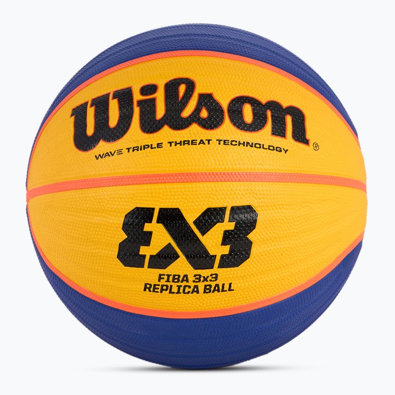 Minge de baschet Wilson Fiba 3x3 Replica RBR blue/yellow mărime 6