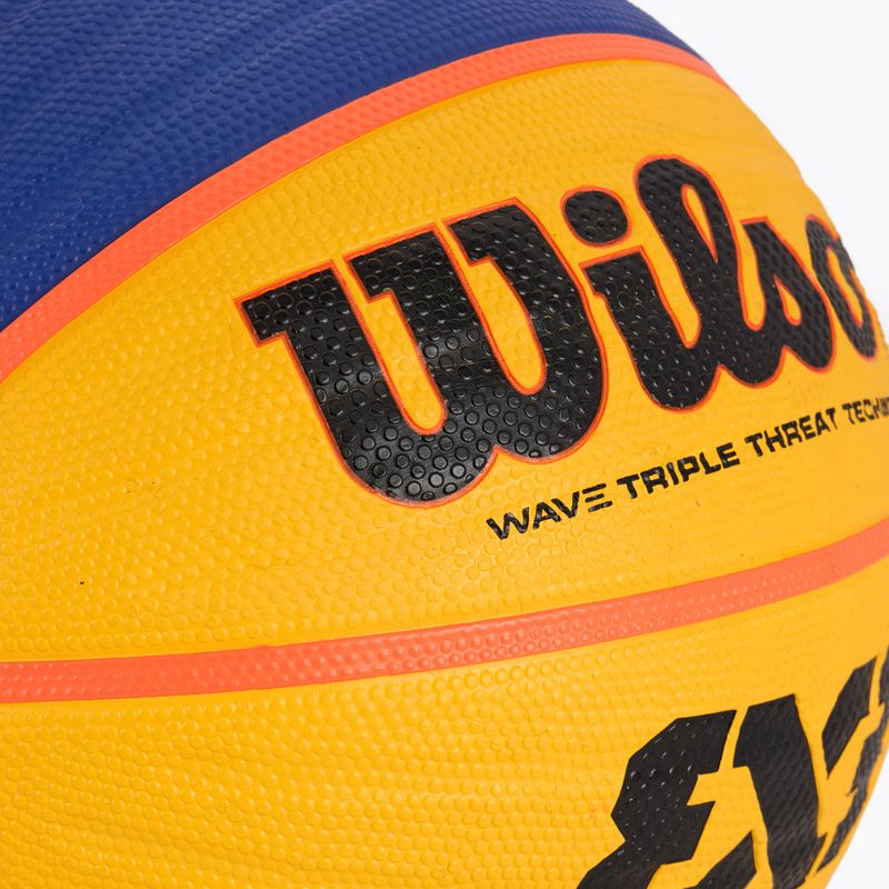 Minge de baschet Wilson Fiba 3x3 Replica RBR blue/yellow mărime 6 3