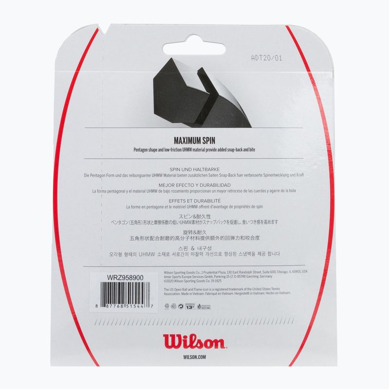 Coardă de tenis Wilson Revolve Spin 17 Set negru WRZ958900+ 2