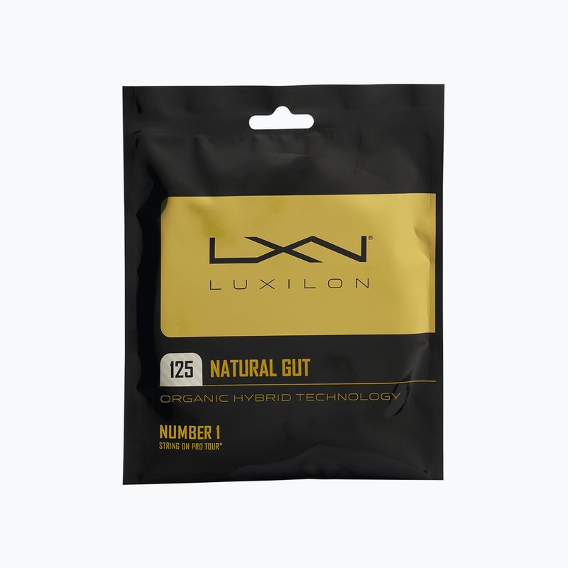 Coardă de tenis Luxilon Nat Gut 125 alb WRZ949125