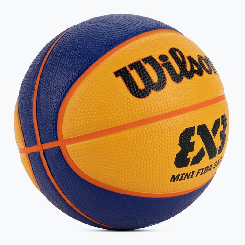 Wilson Fiba 3X3 Mini baschet de cauciuc WTB1733XB mărimea 3 2